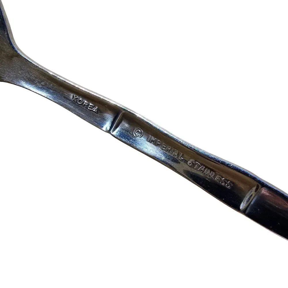 Tahitian Stainless by Imperial Intl 4 Piece Table Setting Spoon Knife Fork Disc.